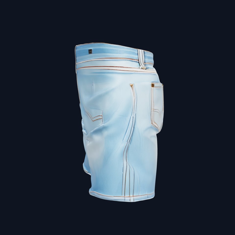 Denim Shorts D Model Pack